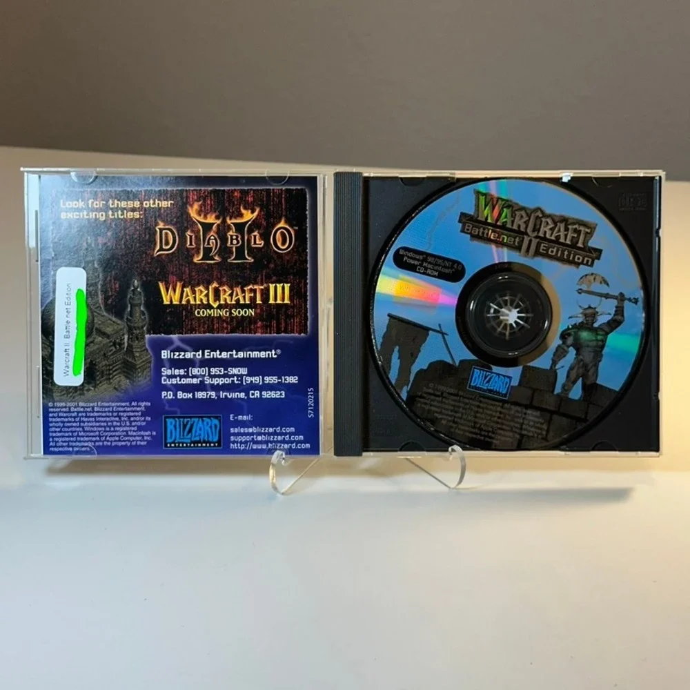 Warcraft II Battle Net Edition PC CD ROM Game Blizzard Entertainment Windows Mac